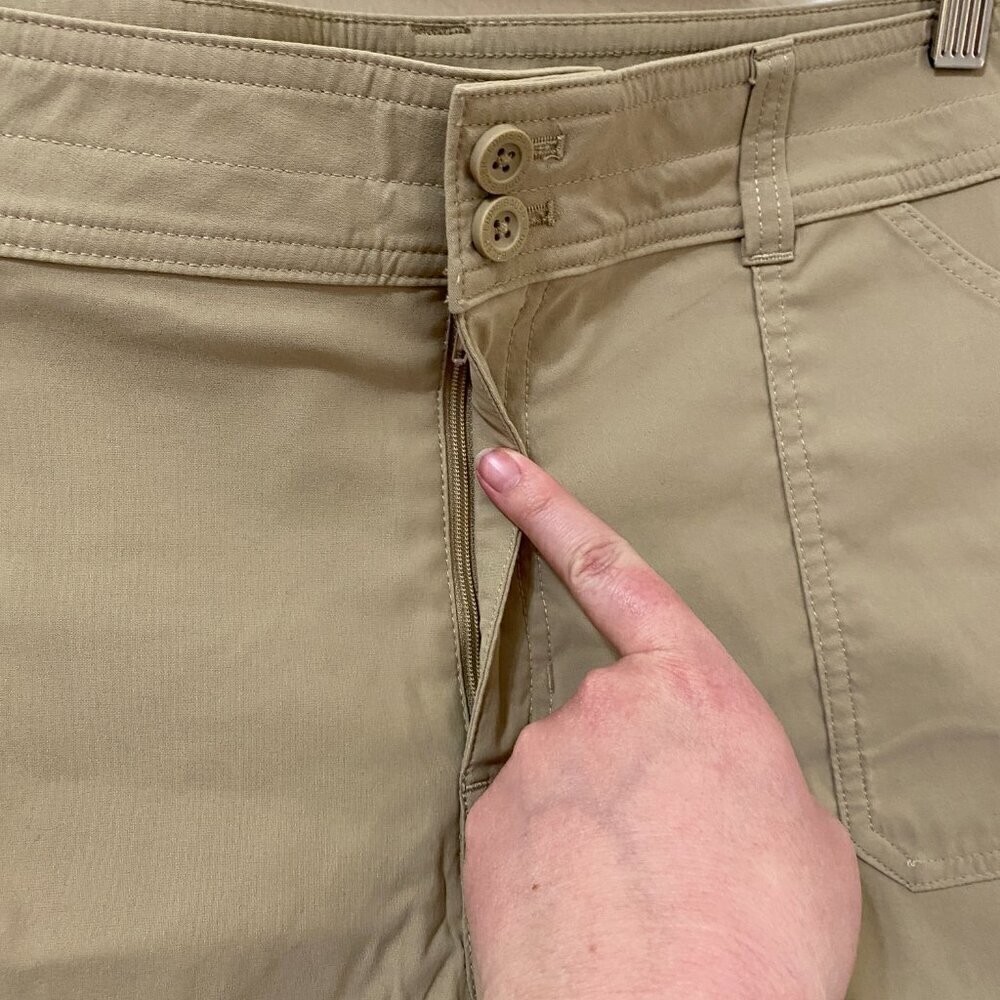 Eddie Bauer Women's Stretch UPF 50 Rolled Hem Adjustable Length Bermuda Shorts - Picture 4 of 9